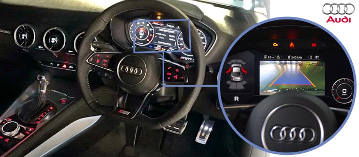 Audi TT Reversing camera screen
